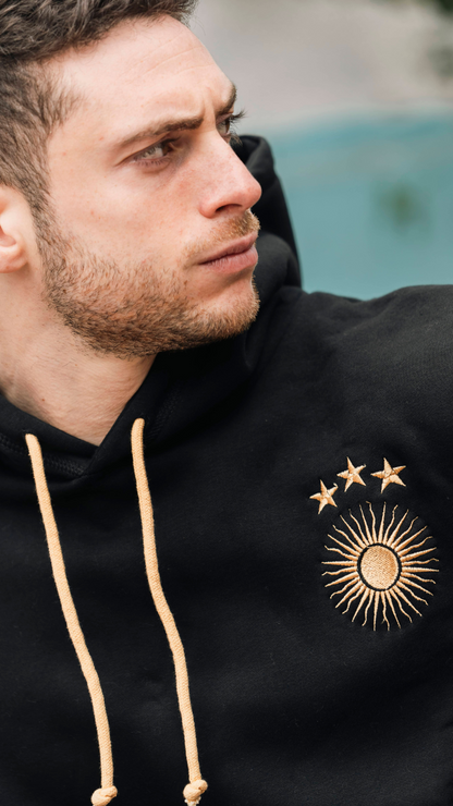 Hoodie Sol Negro Campeones